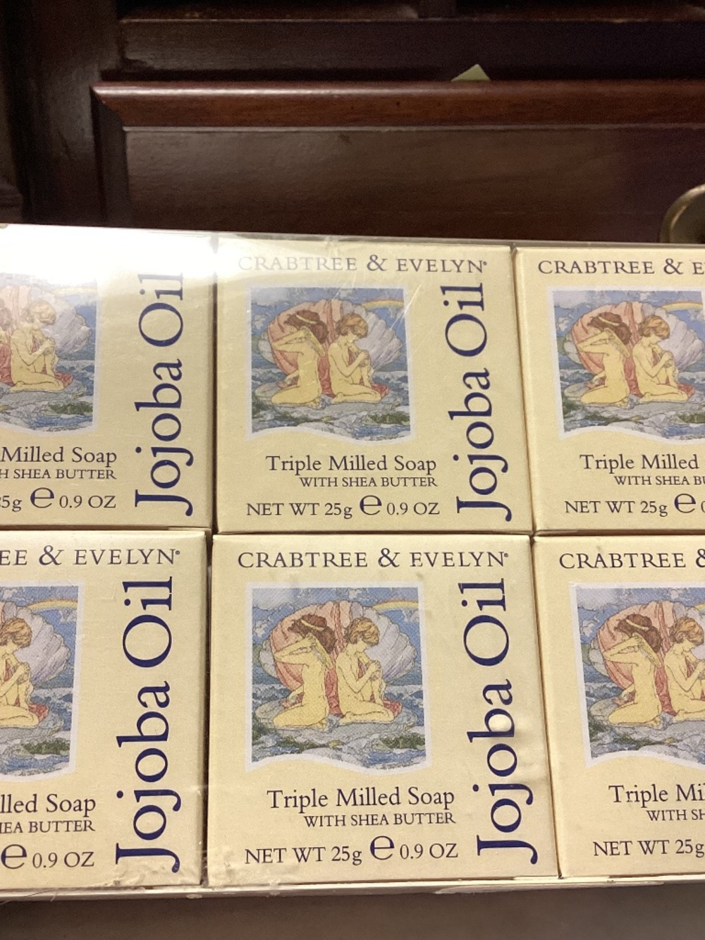 CRABTREE z& EVELYN JOJOBA SOAPS 0.9 Oz pkg of 6. New
